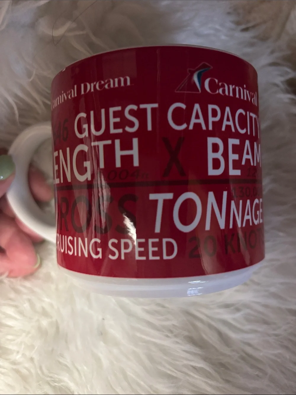 Carnival Cruise Dream Coffee Mug Cup